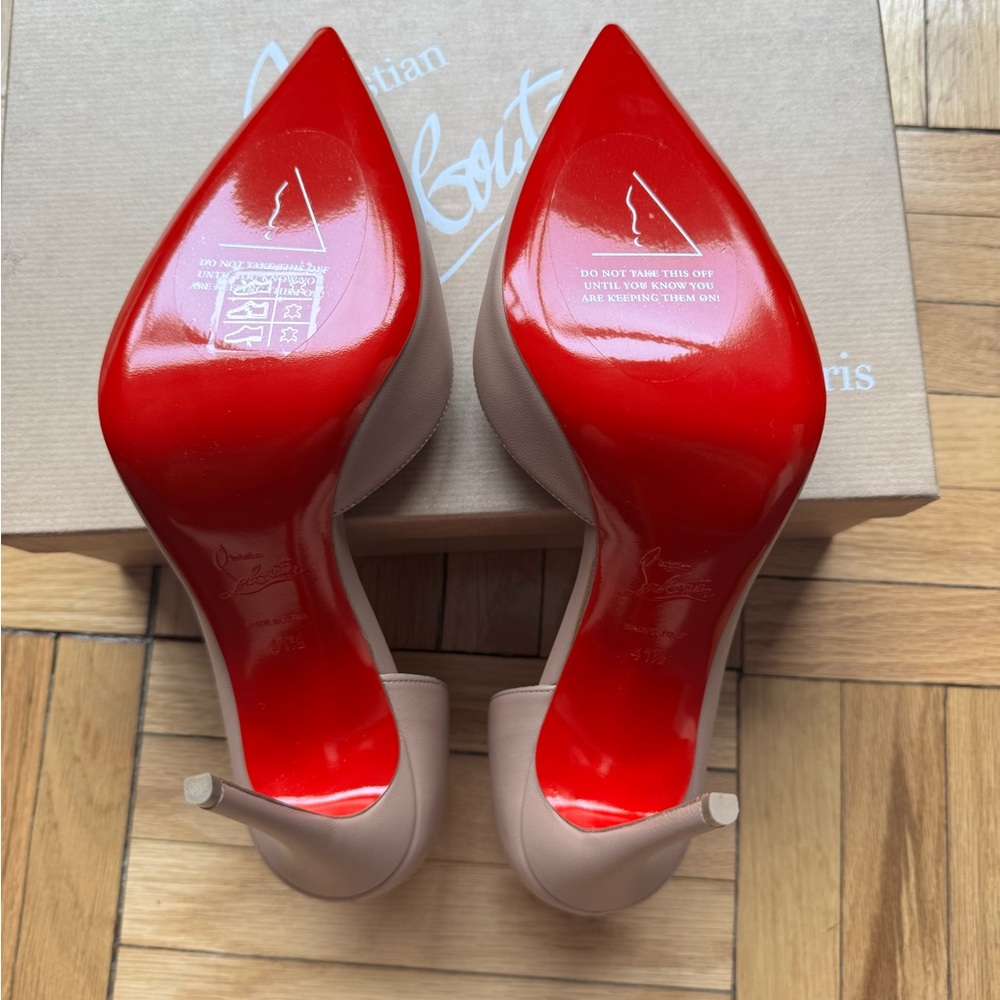 SOLD Brand New- Christian Louboutin-Iriza 100- 41.5- Napa Leather in Blush/Nude